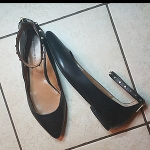 BR 🖤 Studded Ankle Strap Flats